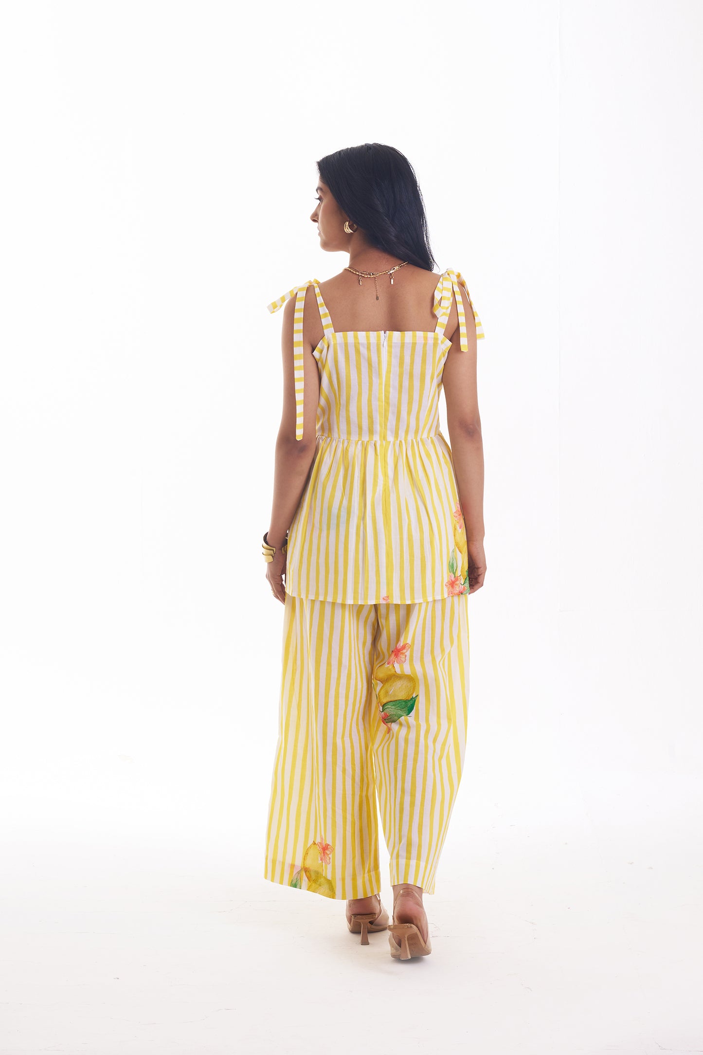 LEMON CANDY CRUSH TIE-UP CO-ORD SET