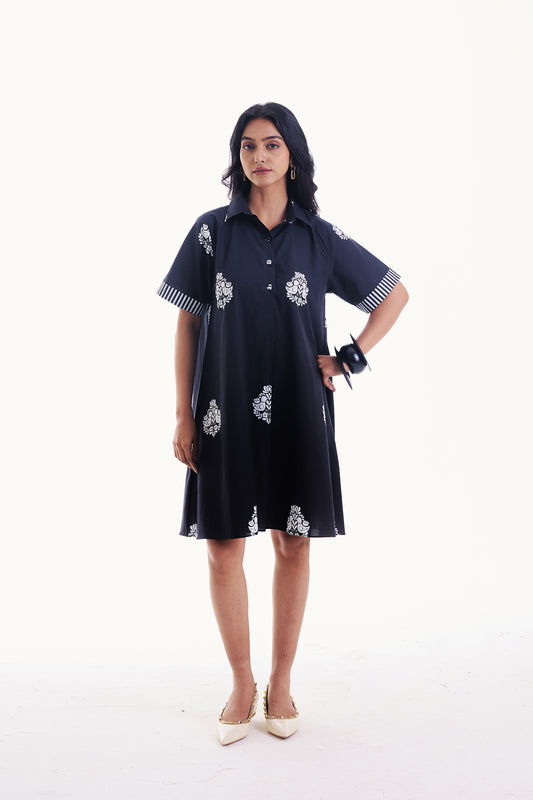 NOIR BUTA SHORT DRESS