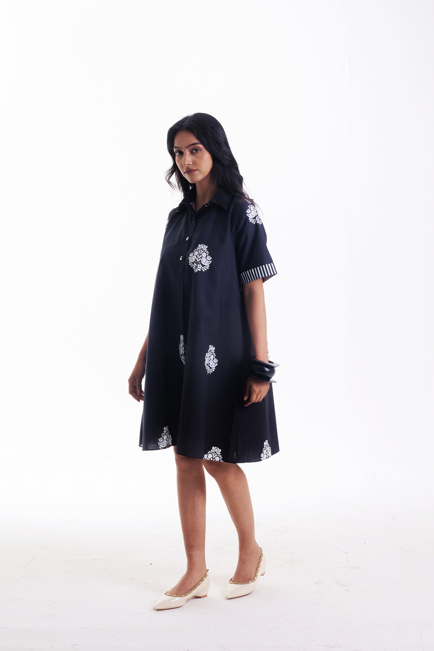 NOIR BUTA SHORT DRESS
