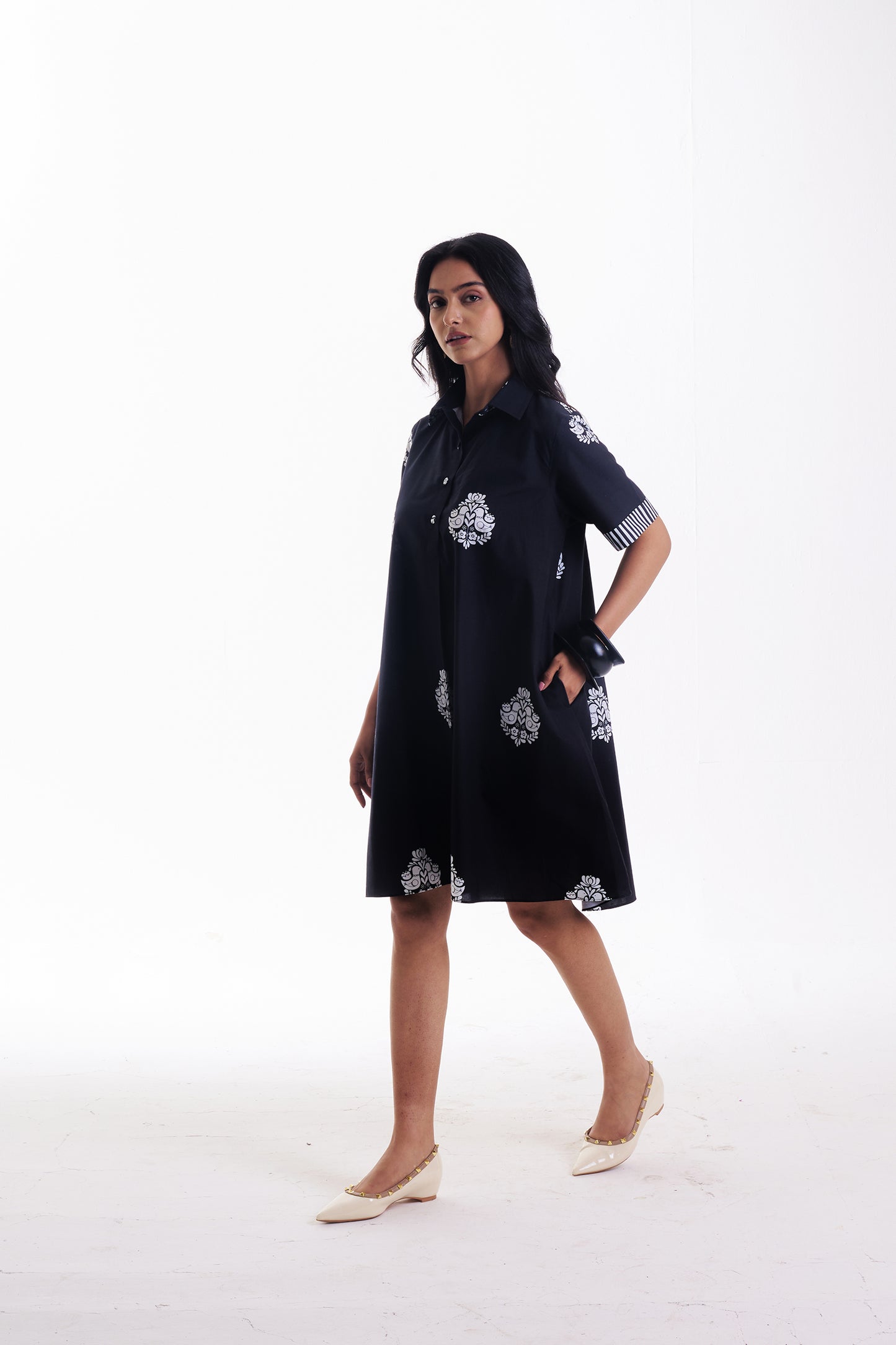 NOIR BUTA SHORT DRESS