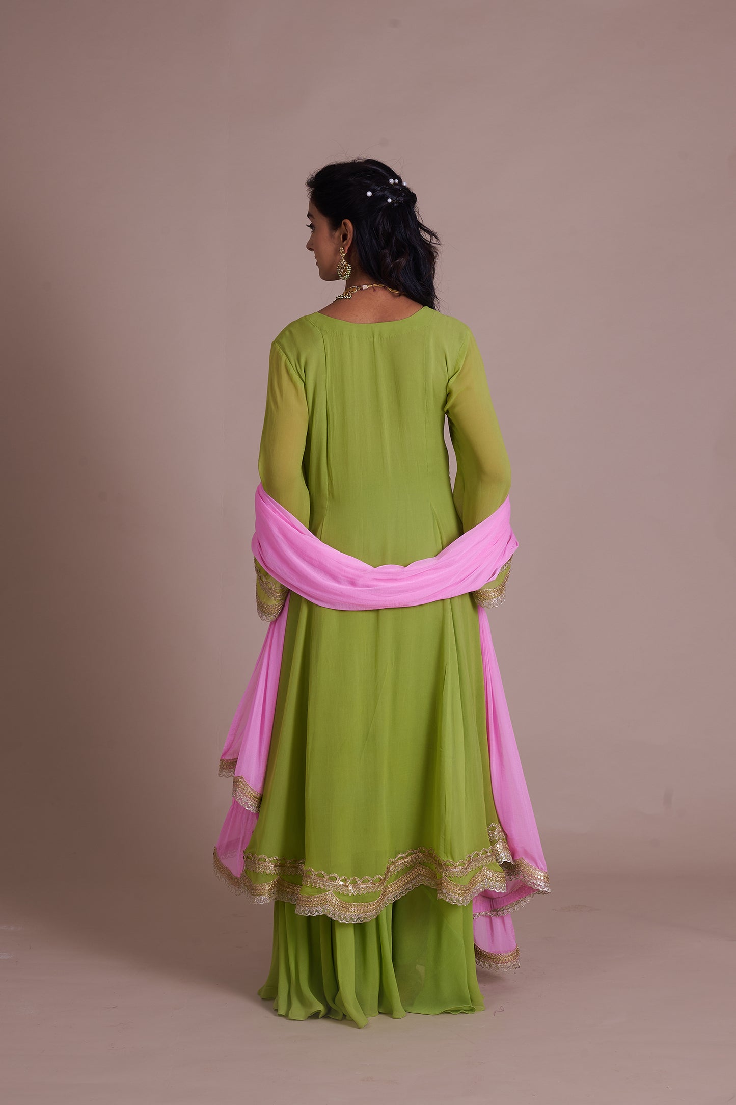 Panna Kalidar Suit Set