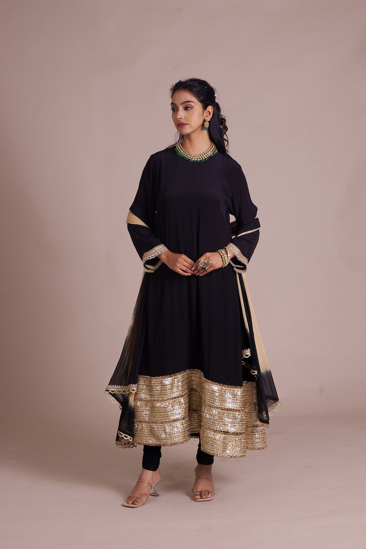 Siyaah A-line Kurta Suit set