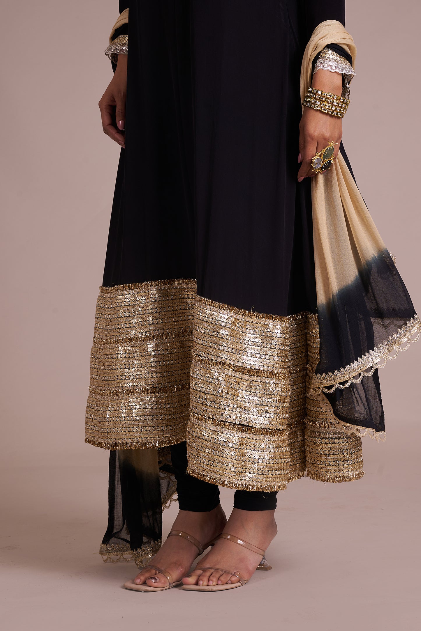 Siyaah A-line Kurta Suit set