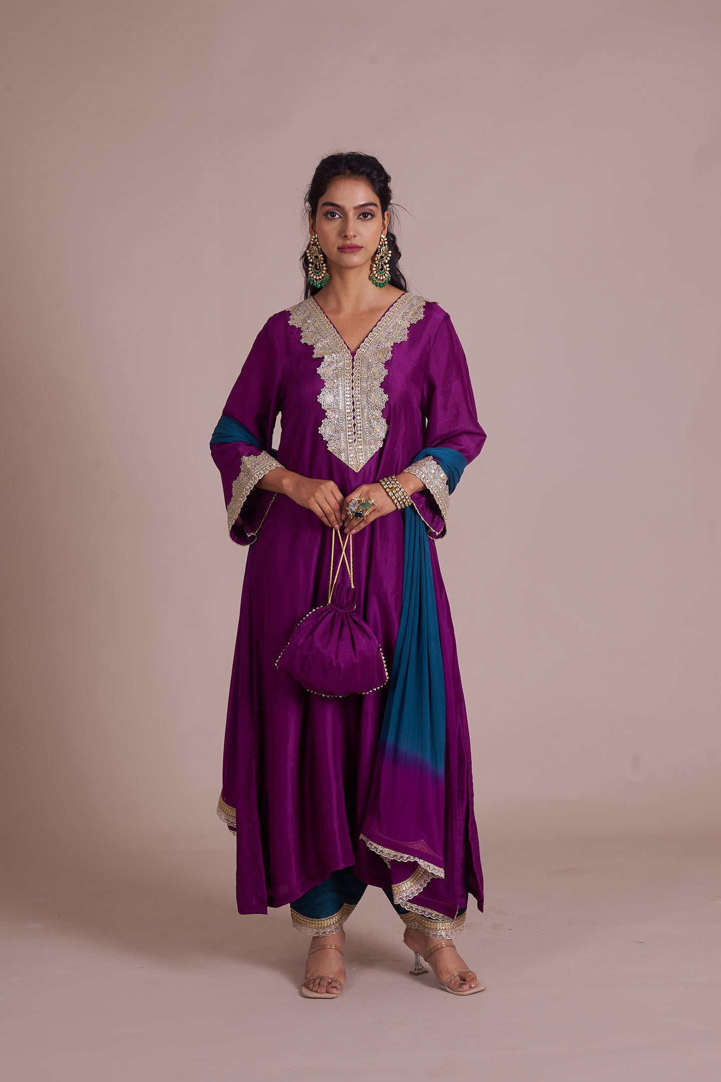 Meher A-Line suit Set