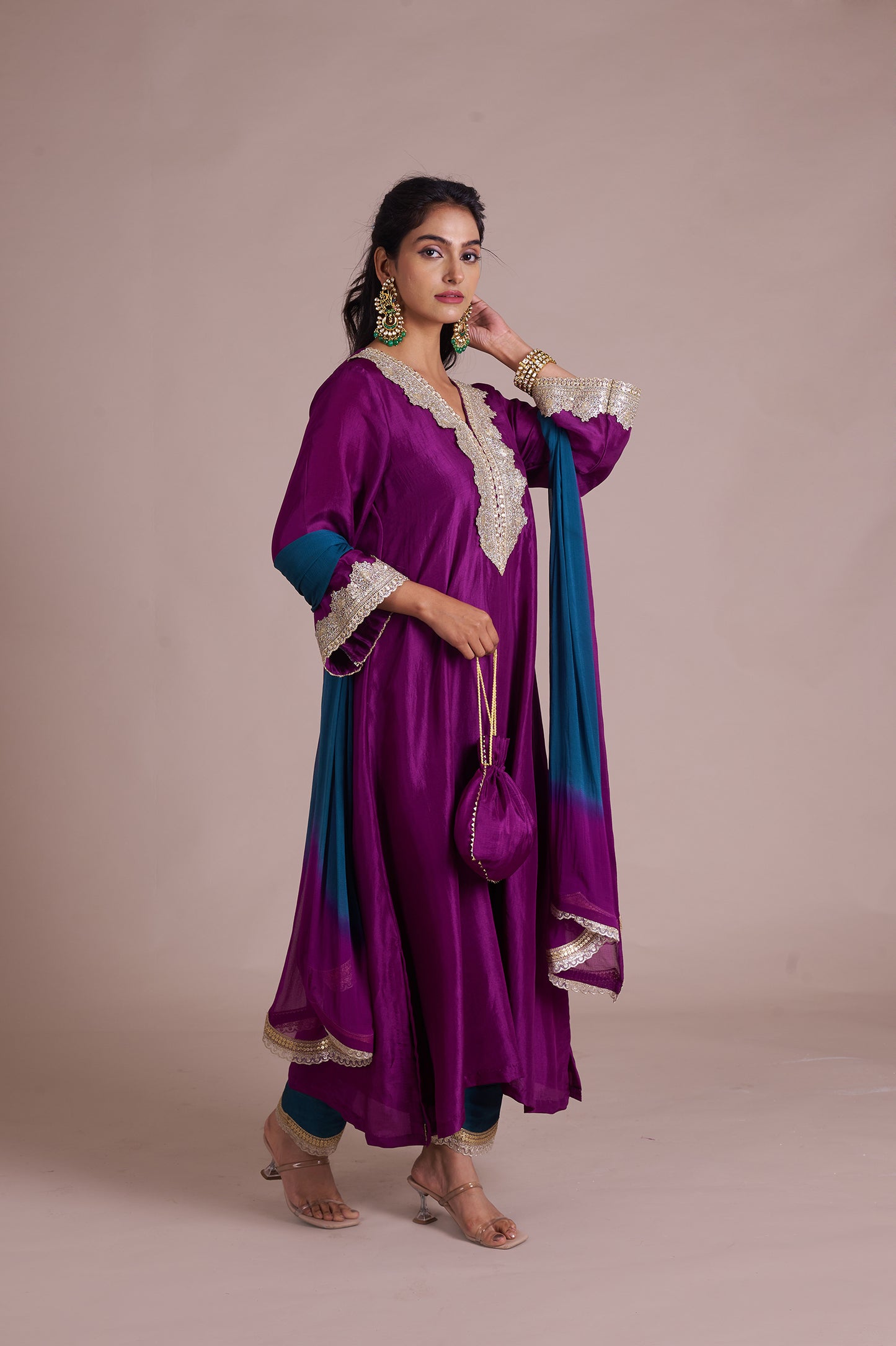 Meher A-Line suit Set