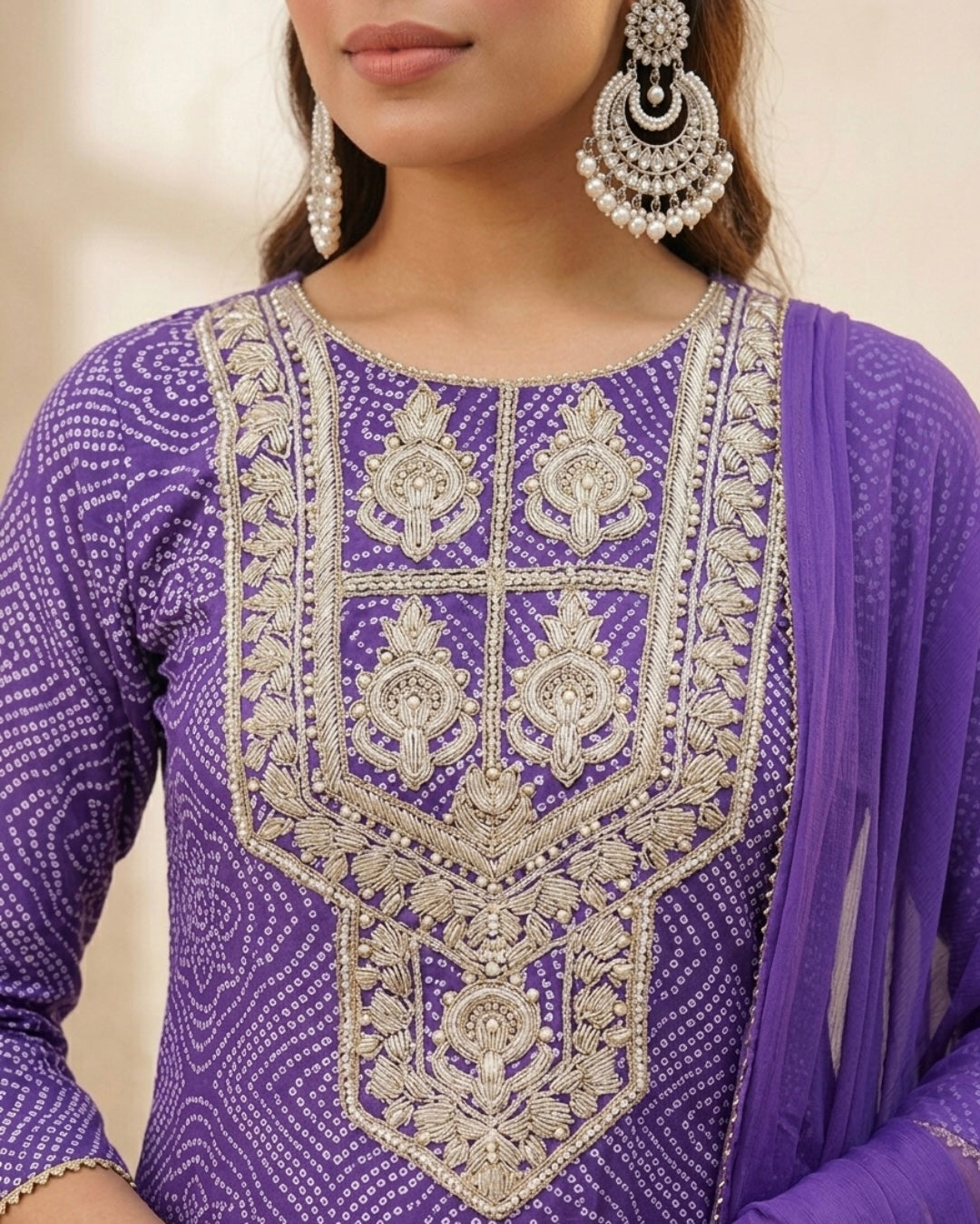 Meera Bandhani Suit