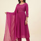 Zoya Pink Kurta with Pant And Duppata