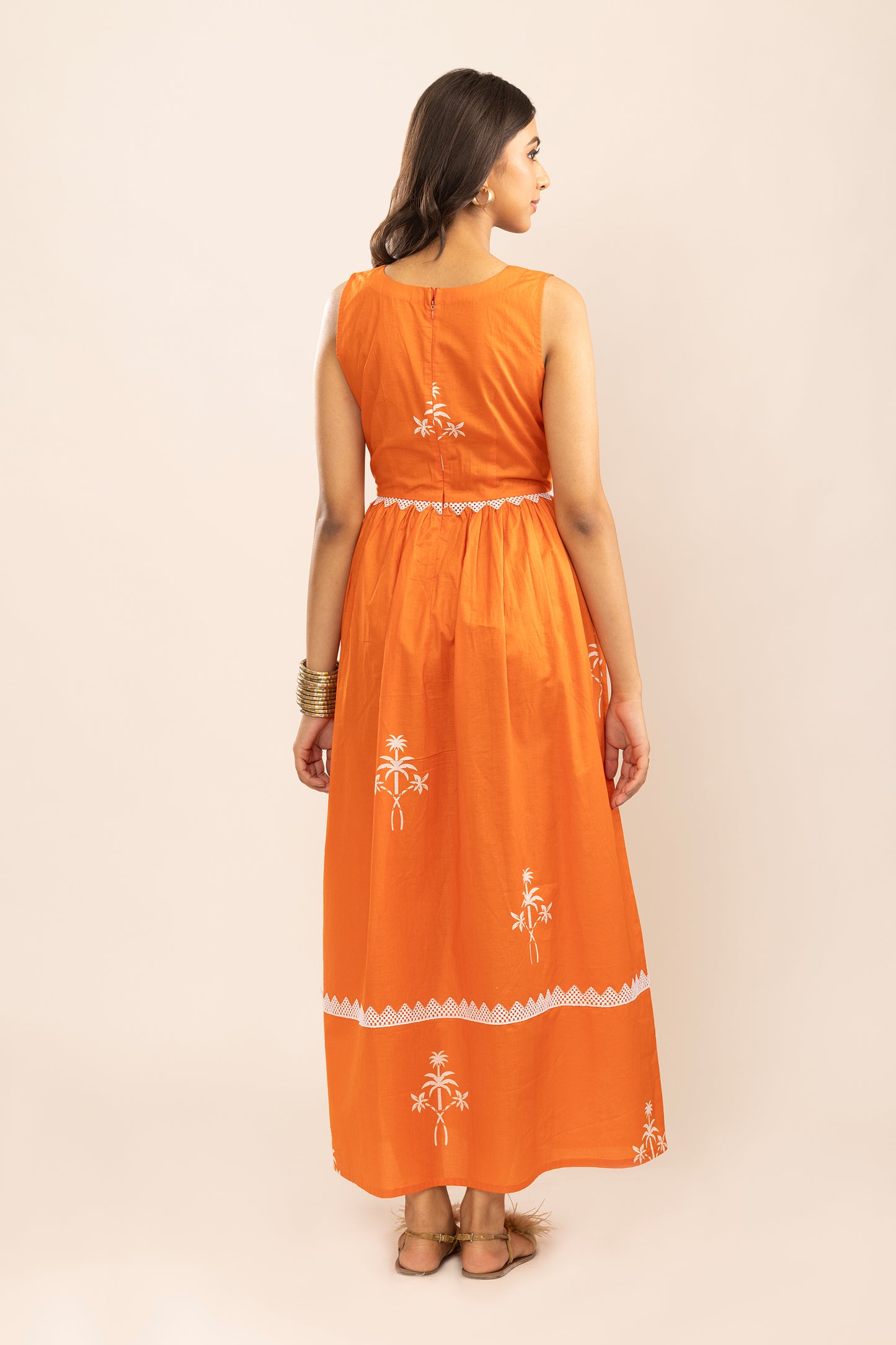 GOLDEN HOUR GATHERED DRESS