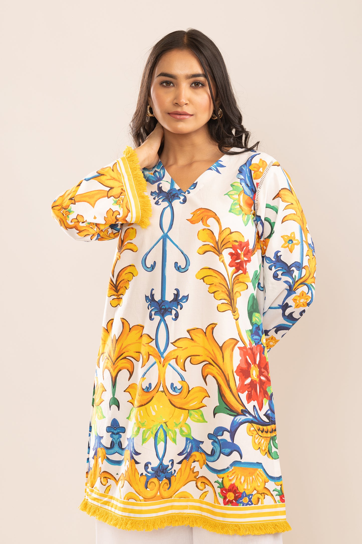 SUNSHINE STORIES KURTA WITH PALAZZO AND DUPATTA