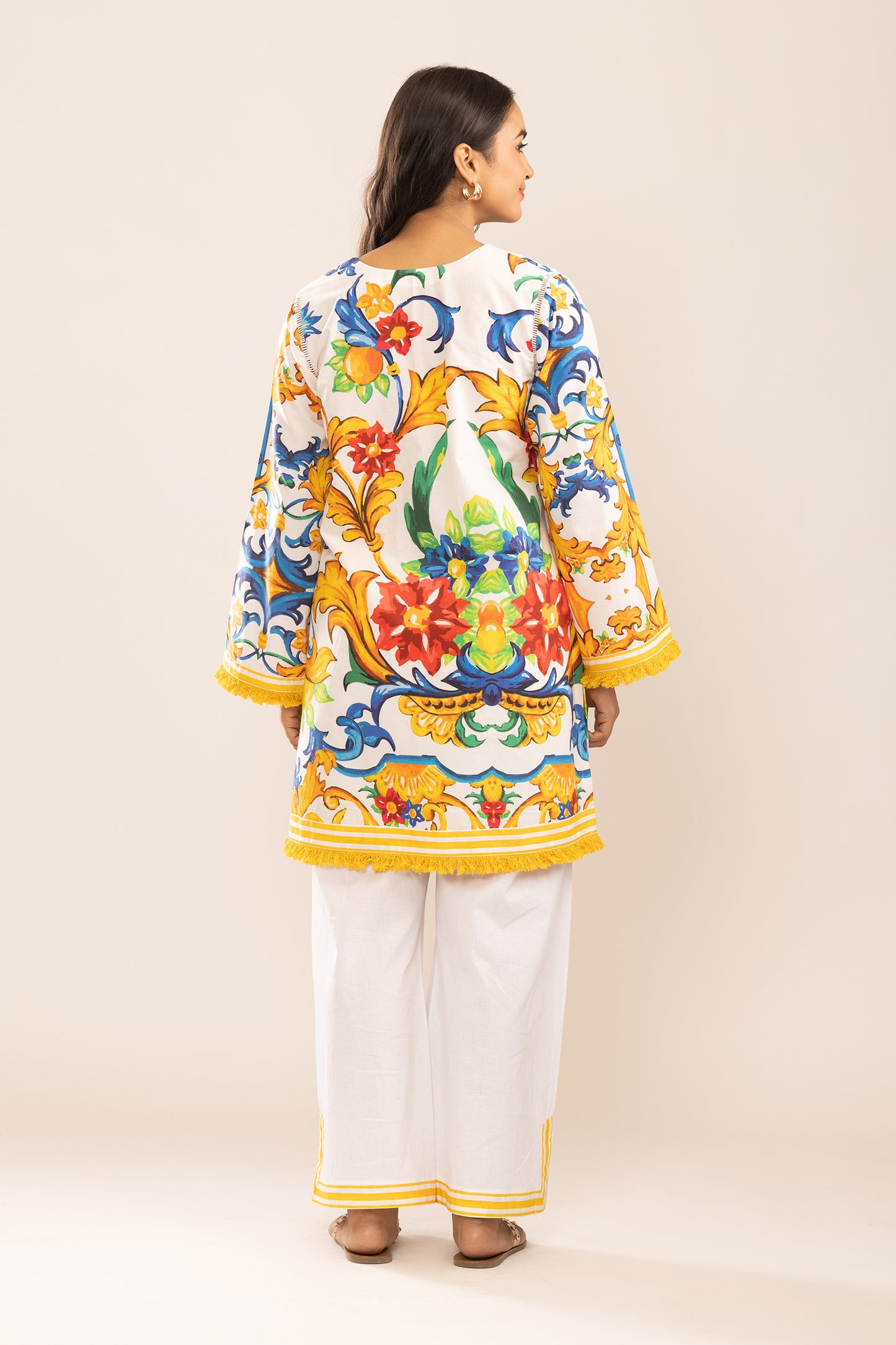 SUNSHINE STORIES KURTA WITH PALAZZO AND DUPATTA