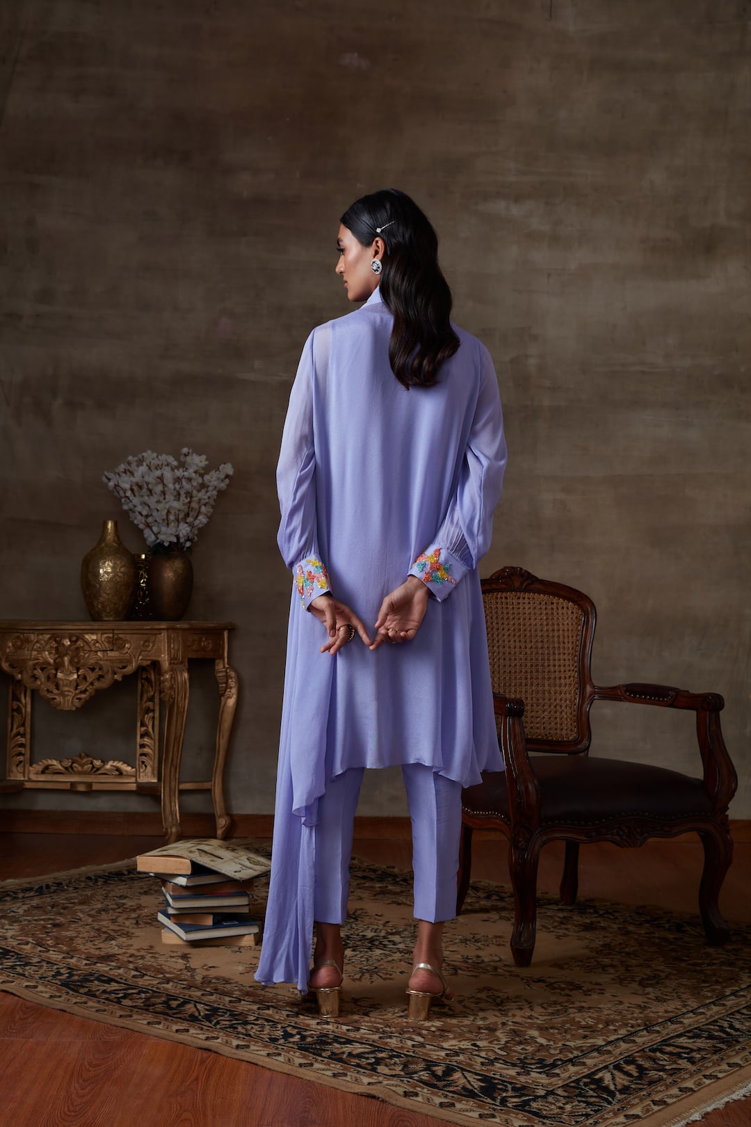 Long Kurta Shirt With Pants - Dira by Diksha